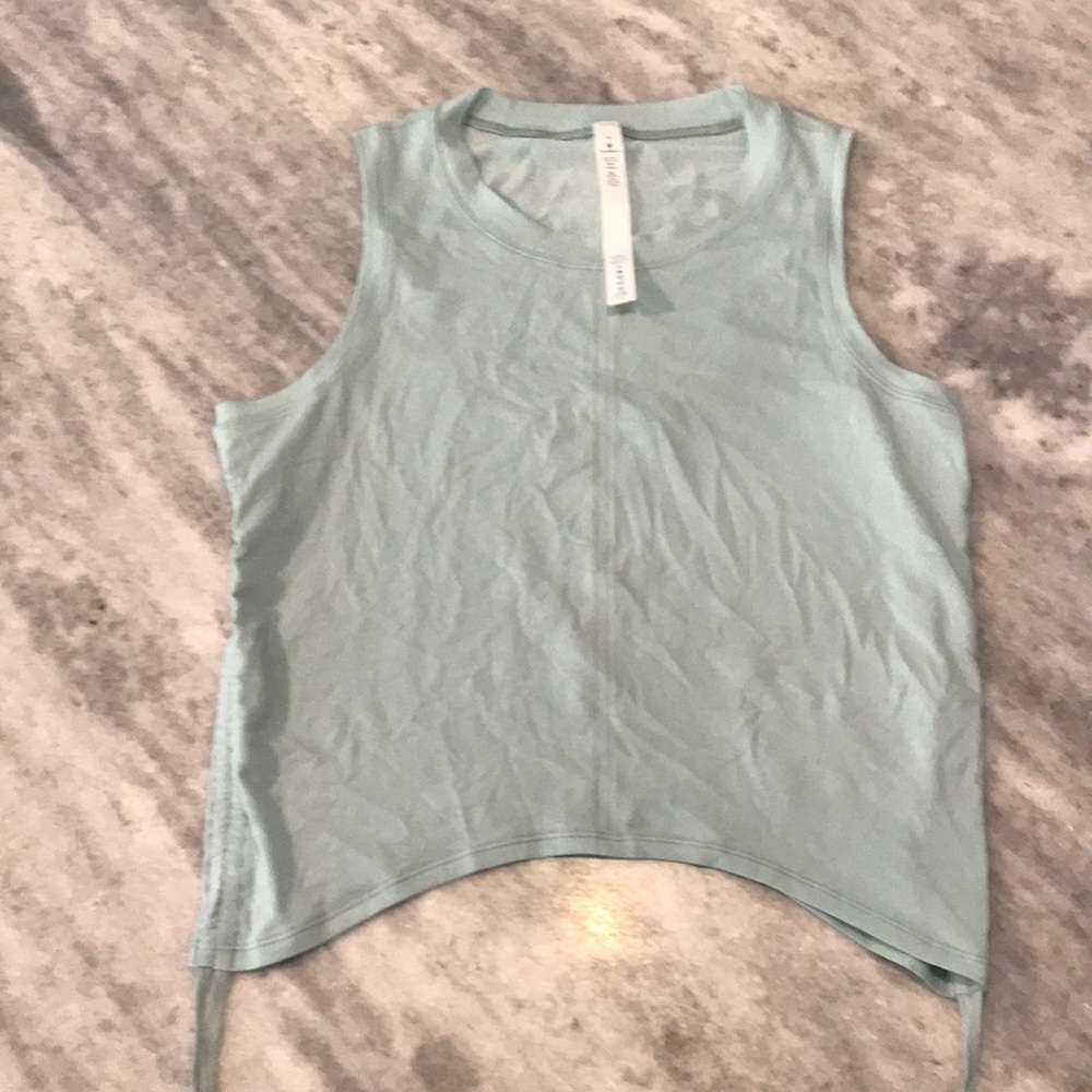 NWOT Lululemon sage green adjustable crop top